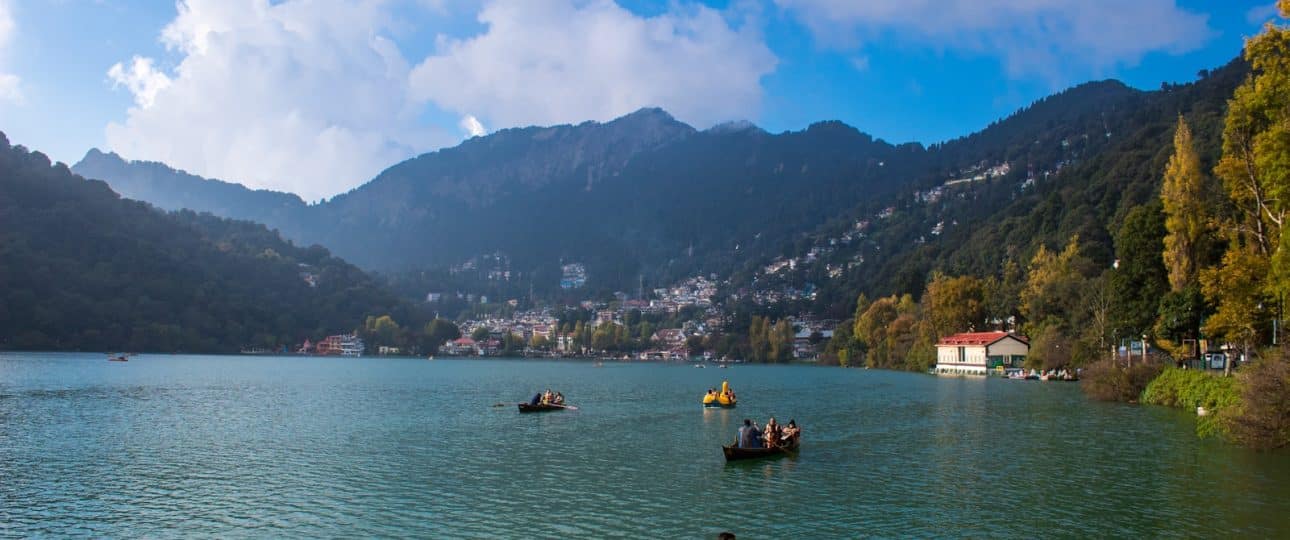 a group of people rowing boats